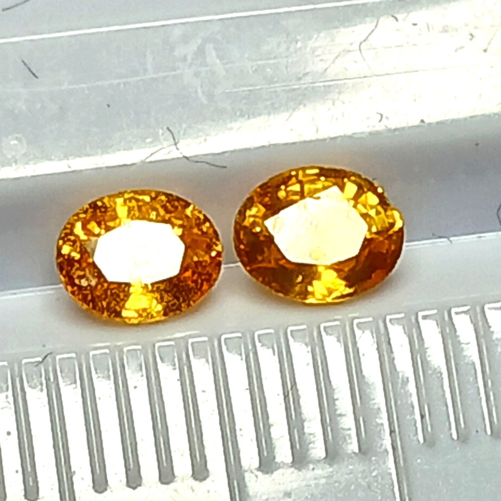 Oval Cut Yellow Zircon Gemstones 5x4mm
